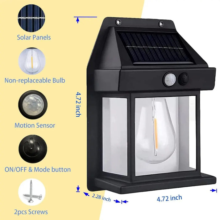 SolarGlow – Smart Motion Wall Light for Outdoor Security